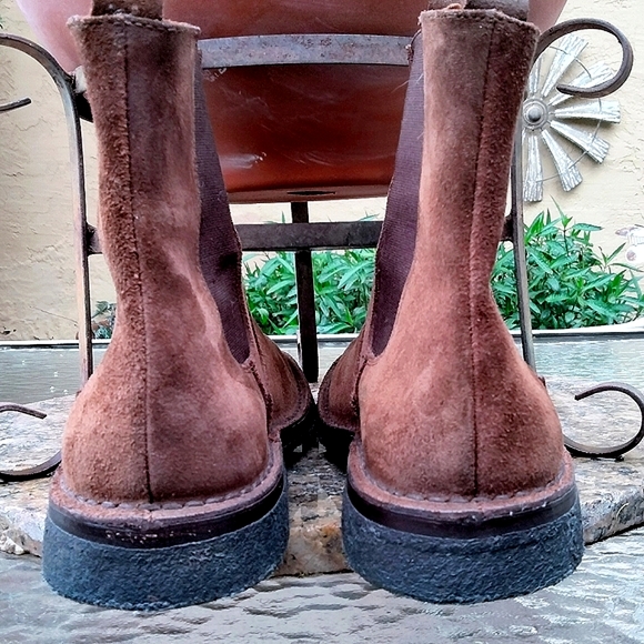 🆕 SOLD!!! $689 John Varvatos Brown Suede Chelsey Boots - Picture 9 of 11
